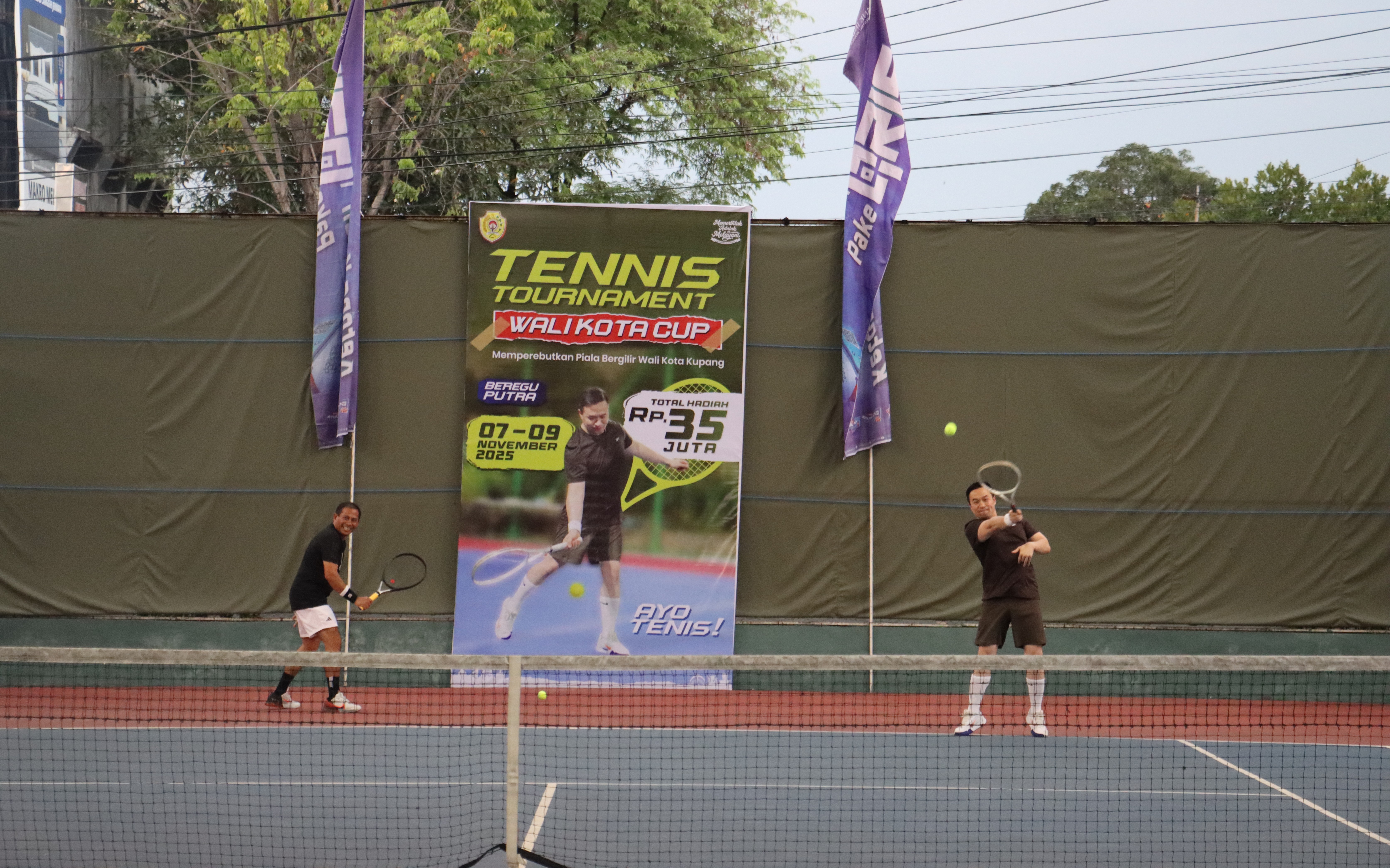 Wali Kota Kupang Resmi Membuka Turnamen Tenis Piala Wali Kota Kupang 2025